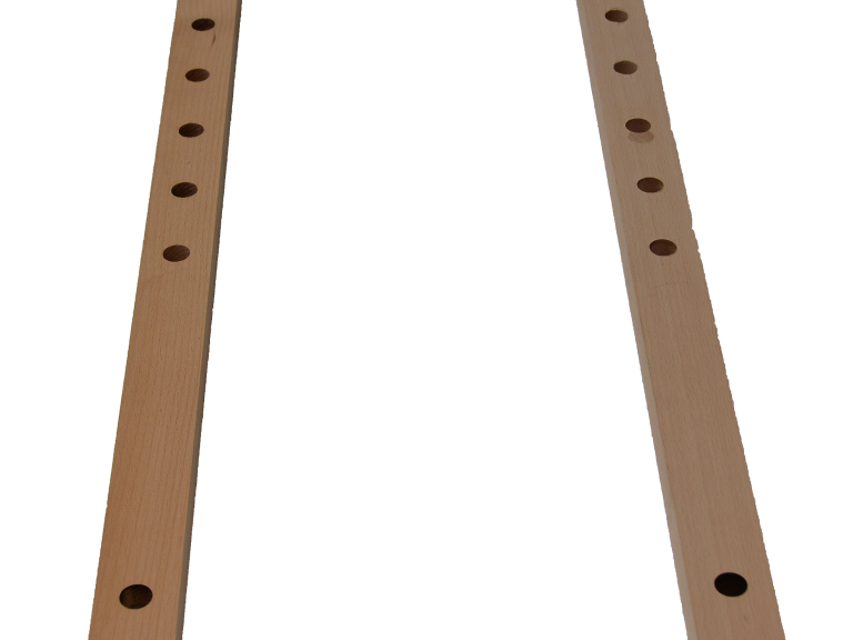 Holzleiste mit Bohrung für Verleimzwinge RB 107